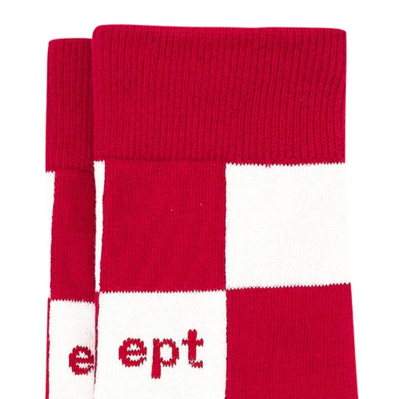 EPT CHECKBOARD SOCKS (RED_WHITE)