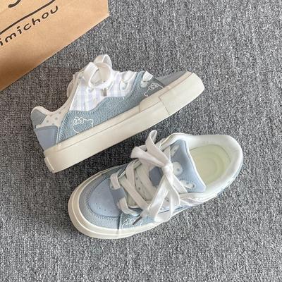 Casual Board Shoes Women's Spring and Summer New Versatile Niche Shoes Platform Student White Shoes Bread Shoes