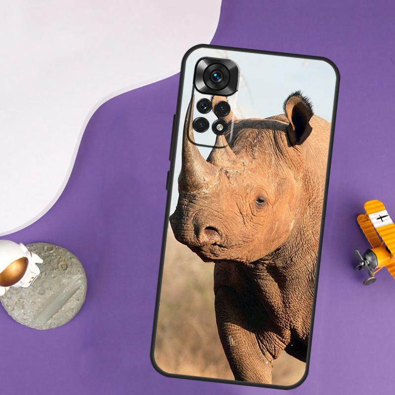 Animal Rhino Case For Xiaomi Redmi Note 13 Pro 14 12 9 10 11 Pro 10S 11S 12S Redmi 14C 13C 10C 12C Cover