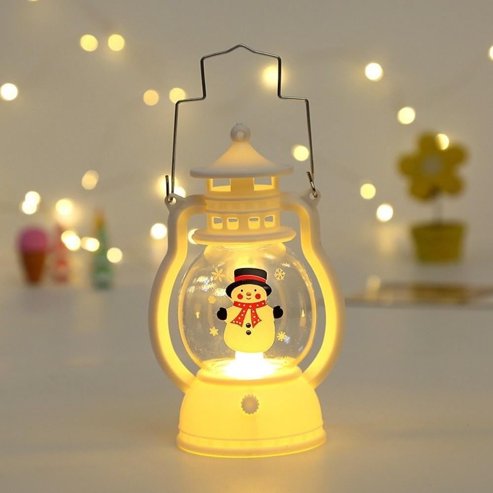 Durable Christmas Wind Lamp Santa Claus Desktop Christmas Lamp Christmas Lantern Window Display