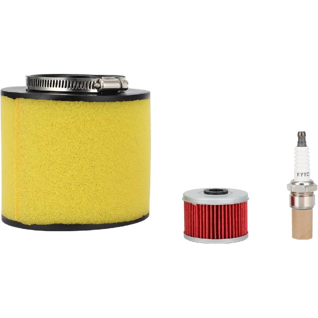 ATV Air Filter & Oil Filter & Spark Plug Tune Up Kit for TRX250EX TRX250X Recon 250 TRX250TE TRX250TM