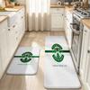 Hibs Flannel Kitchen Mat Christmas Soft Area Rug Non Slip Floor Carpet Home Decoration