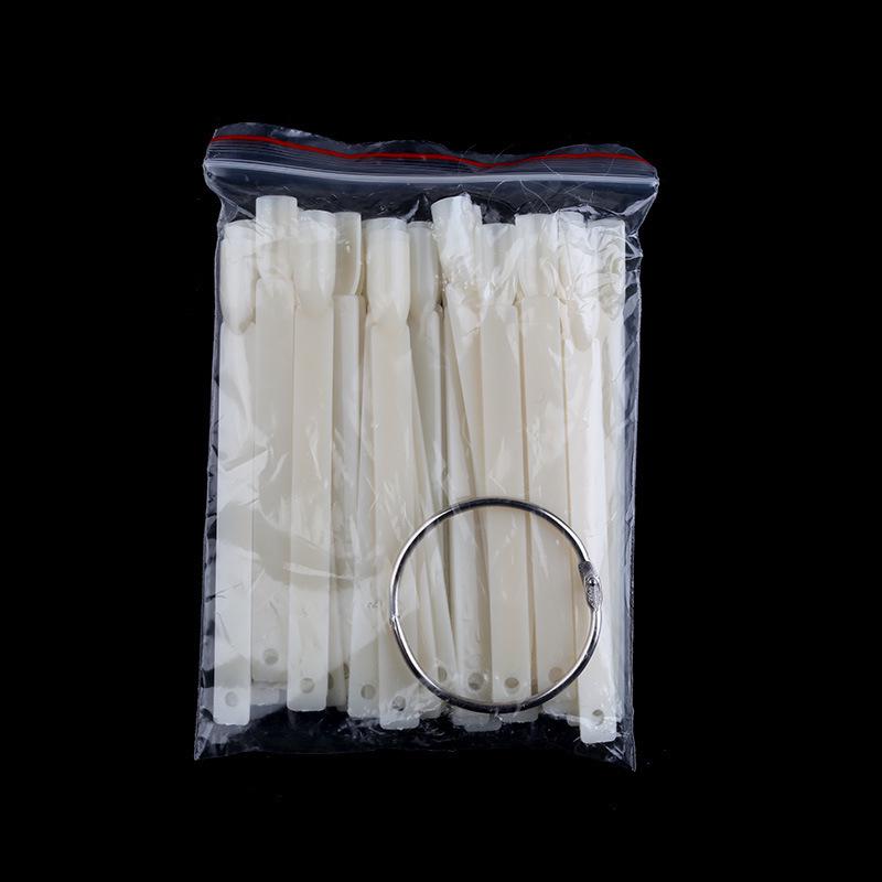 Веерная палитра цветов гель-лака с 50 типсами-образцами