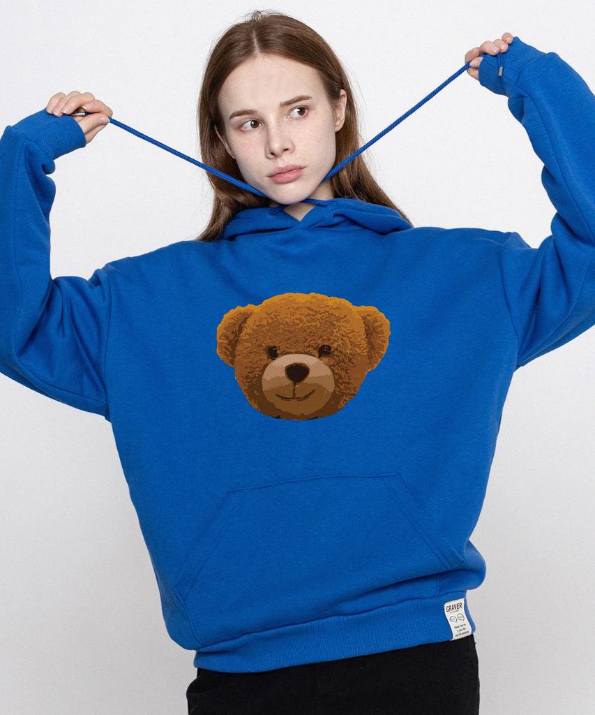 [Unisex] Big Of Bear Hoodie_Cobalt Blue