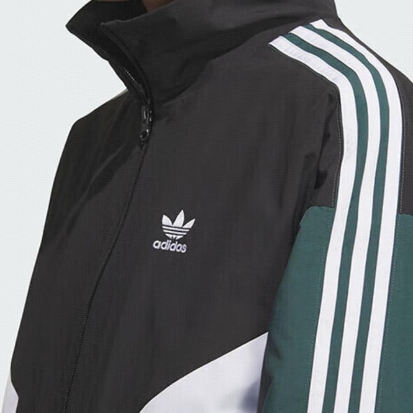 

Adidas Originals Коллекция SS25 Trefoil Унисекс Модная Удобная Универсальная Мягкая Куртка Куртка Унисекс Черный Зеленый Белый KC3115 XS