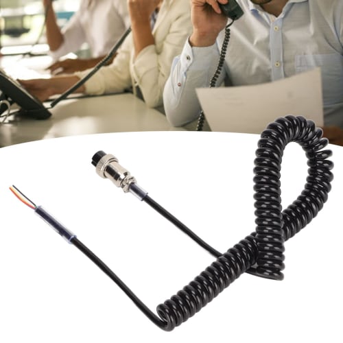 Shoulder Microphone Cord, 4-Pin Connector Radio Microphone Cable Professional CB Amateur Radio Interference Prevention