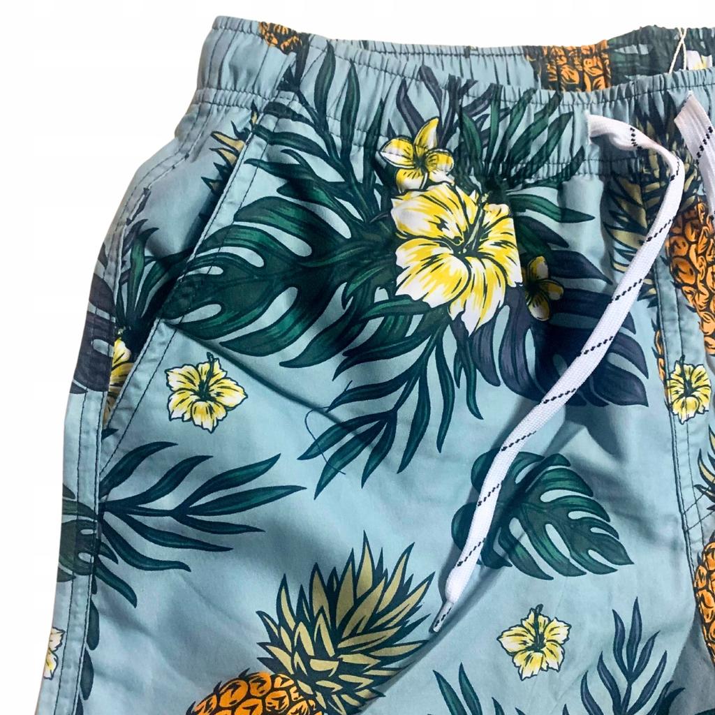 Beach Shorts Youth Hawaiian Shorts Mesh Swim Trunks Slim M
