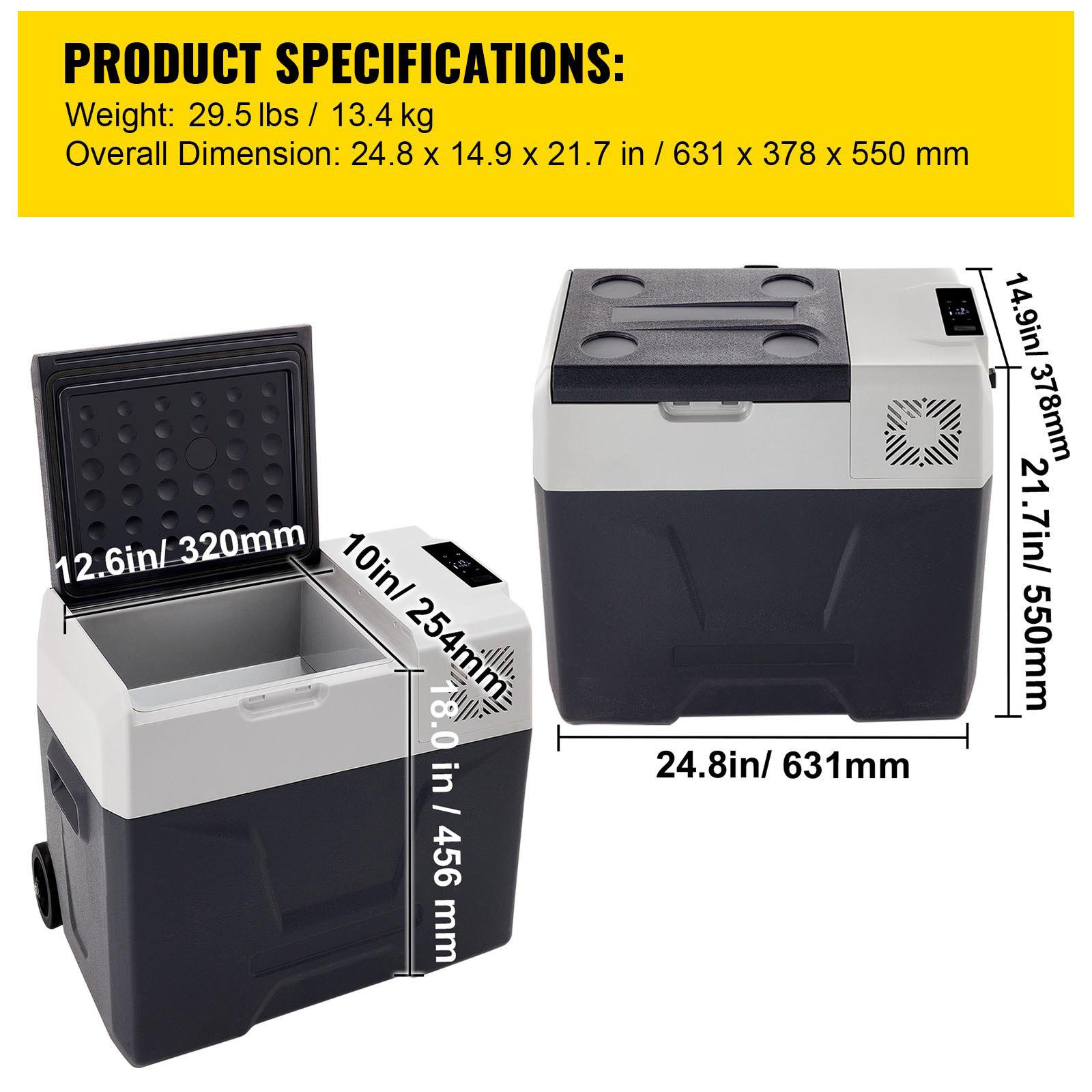VEVOR 50L Car Refrigerator Mini Fridge