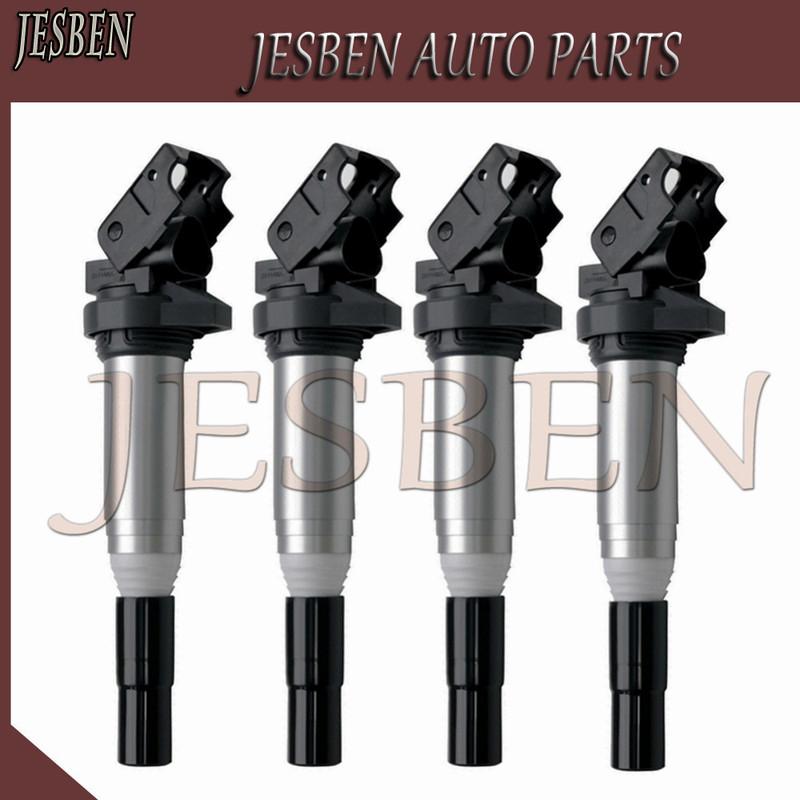 4PCS 12137575010 Ignition Coil For CITROEN BERLINGO C3 C4 Grand Picasso C5 DS3 DS4 1.4 1.6 MINI CLUBMAN Cooper R55 R56 R57 R60