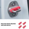 4Pcs Car Door Bumpers Silicone Shock Absorbing Pad for Quiet Closure Prevent Dents in Narrow Parking Spaces