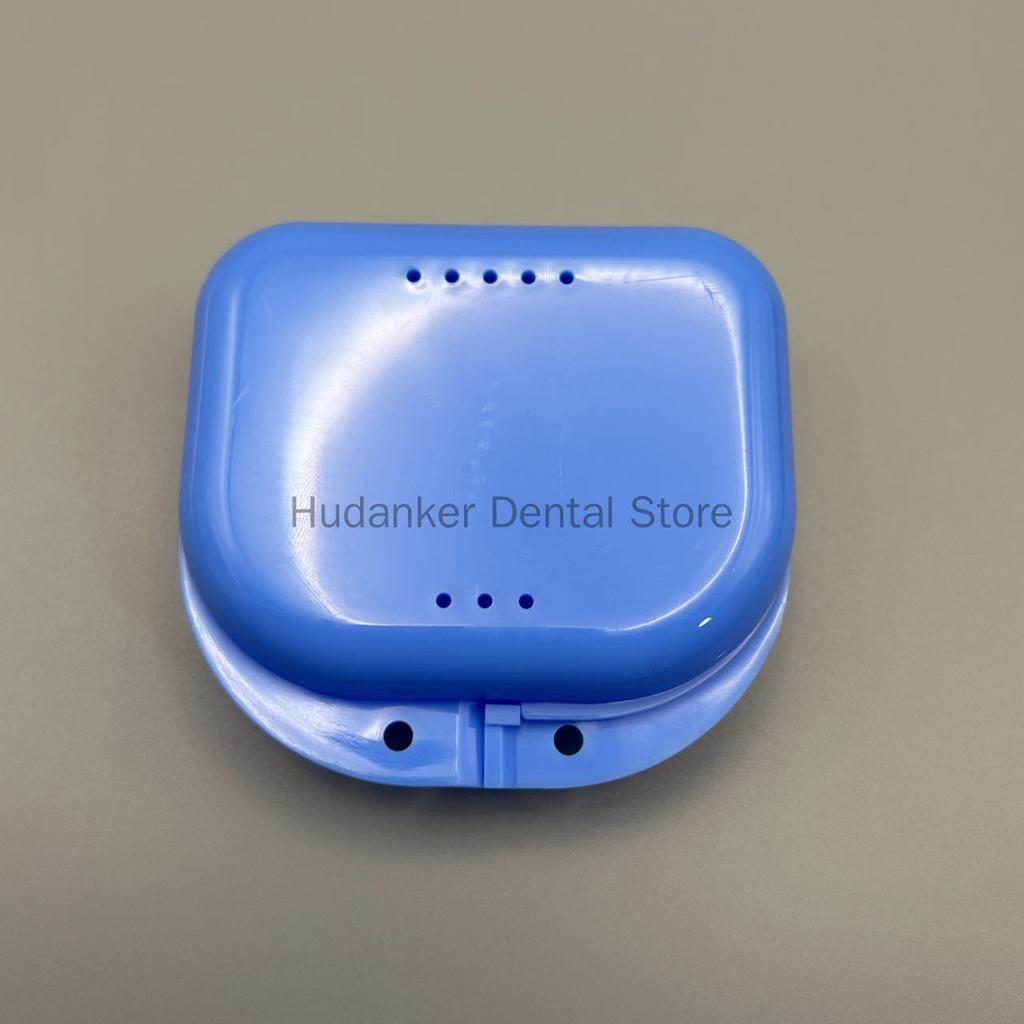 50 Pieces Denture Storage Box Partial Denture Case Orthodontic Prosthesis Teeth Container Boxes Dental Retainer
