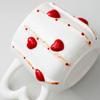 Creative Ceramic Heart Coffee Mug Hand-shaped Ceramic Pink Heart Latte Coffee Mug Delicate Afternoon Tea Flower Tea Cup Gift New