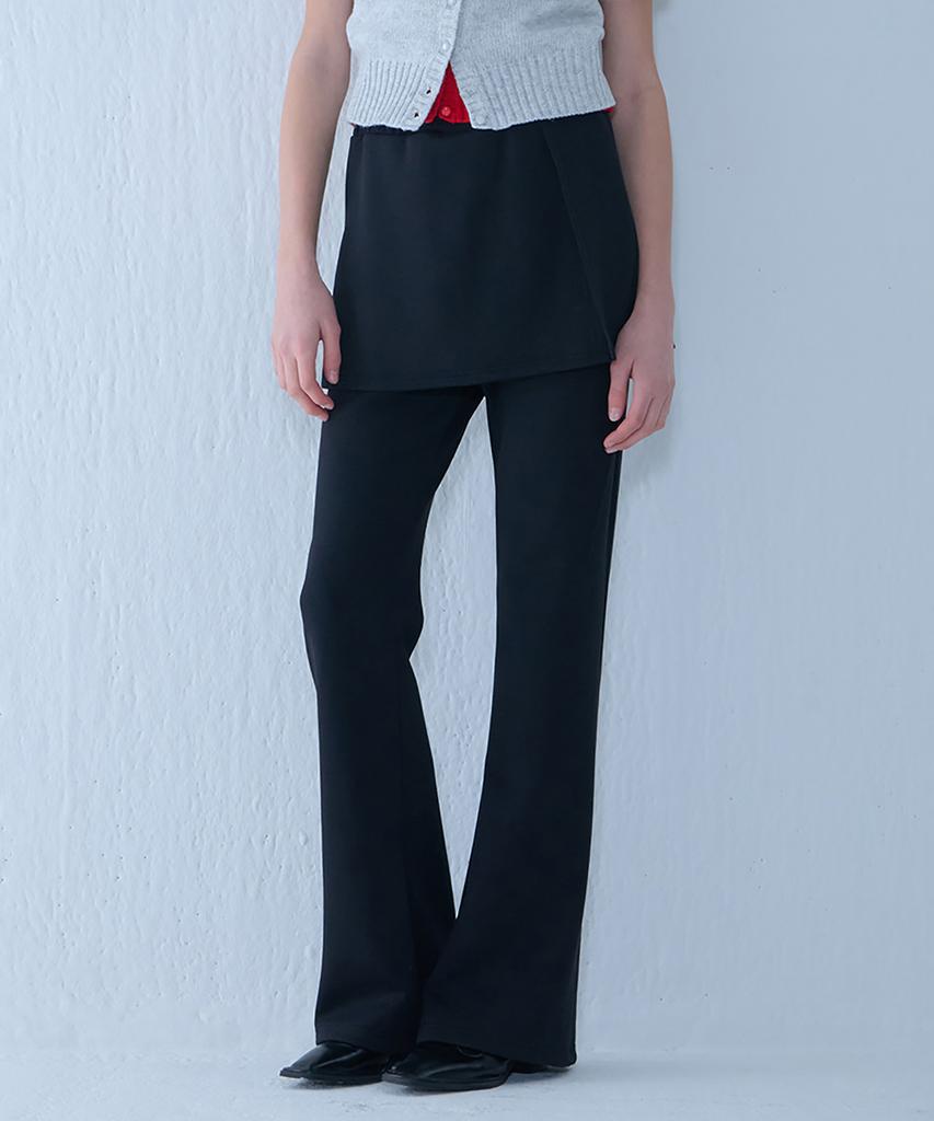 Kamino Skirt Bootcut Pants Black
