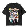 New Edition Pretty Sailor Moon Graphic Print TShirt  Vintage Cotton Washed ShortSleeved Top for Men Women Streetwear