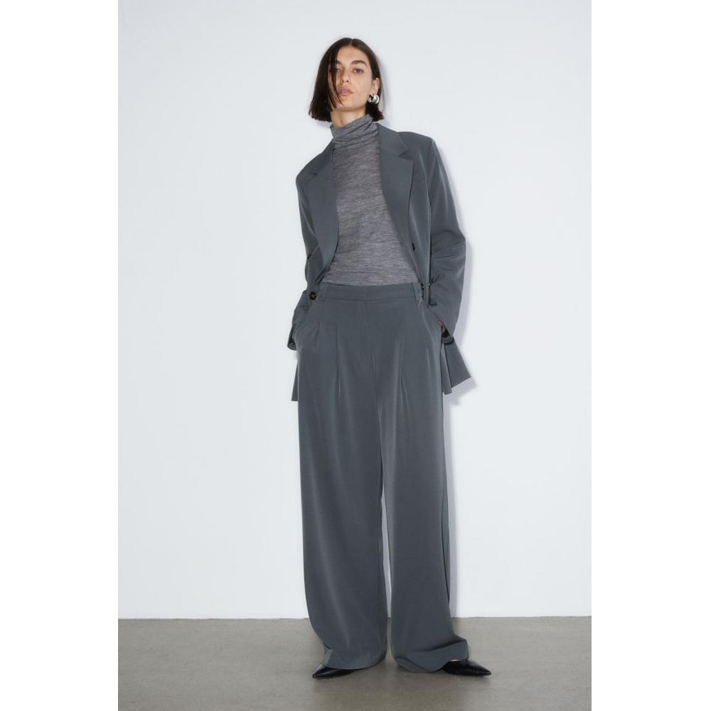 

Широкие брюки H&M темно-серые