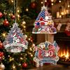 Patriotic Christmas Decor 250th Anniversary Ornament, 2D Acrylic Tree Hanging Decoration, 1776-2026 Keepsakes 250 Years Pendant for Xmas Tree, Holiday