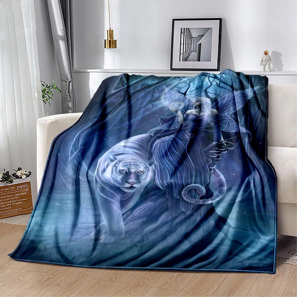 Gothic Style Blanket Soft & Cozy Suitable for Office Picnics Livingroom Four Seasons Universal Stylish Decor Perfect Gift for Relatives and Friends