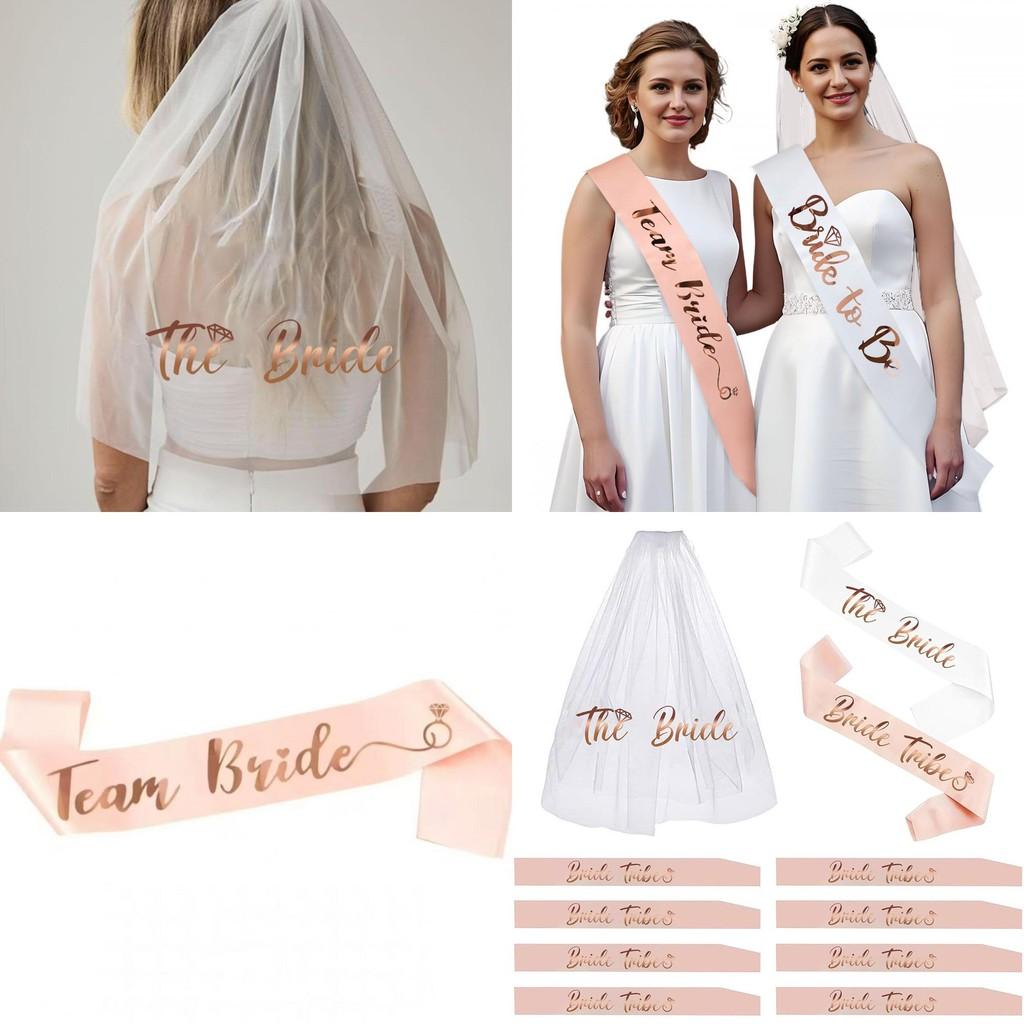 Headband Bridal Ceremony And Veil Ensemble Handmade Finish Marriage Use Party