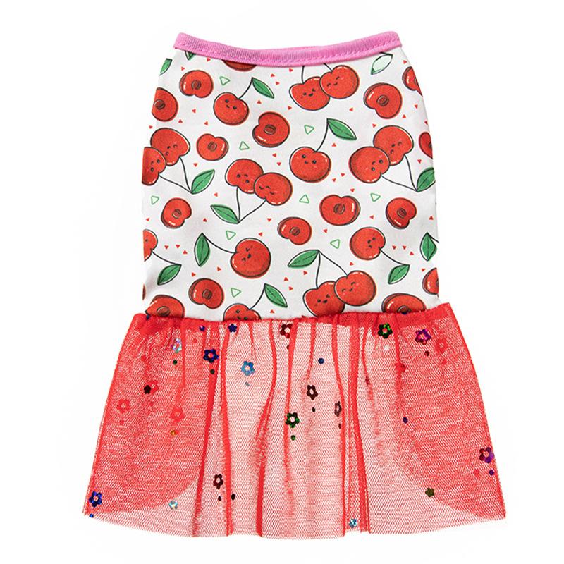 New Cat Dog Mesh Skirt Princess Dress Summer Ultra-thin Cool Cat Pet Clothes