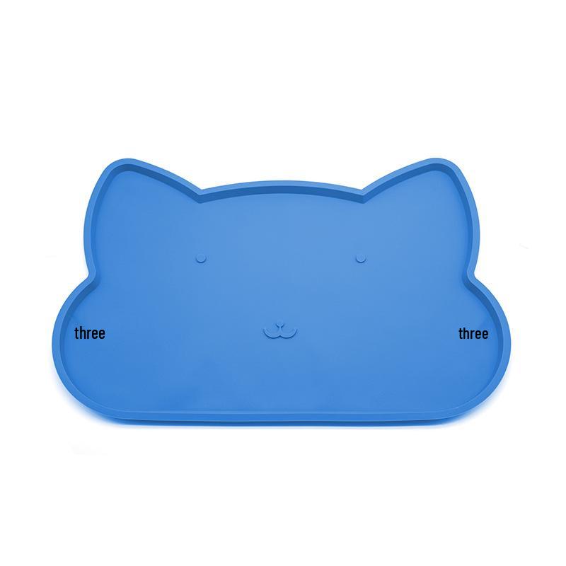 Silicone Pet Feeding Mat: Easy-Clean, Foldable, Leak-proof, Non-slip, Waterproof for Cats & Dogs