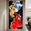 5D Diamond Painting Full Diamond Round Diamond DIY Koi Fortune Porch Post Art Home Decoration