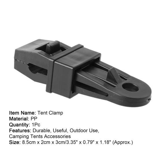 Outdoor Tent Awning Clip Windproof Solid Color Clamp PP Fixed Buckle Camping Accessories