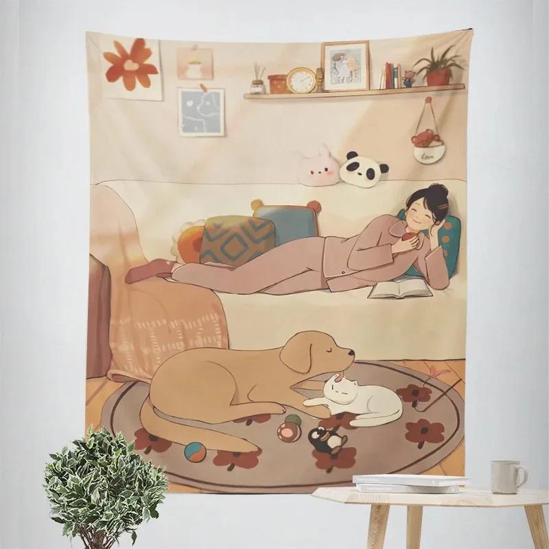 

Домашний настенный гобелен для украшения морской жизни, фото, подвесной тканевый гобелен для офиса, гостиной 100x75cm