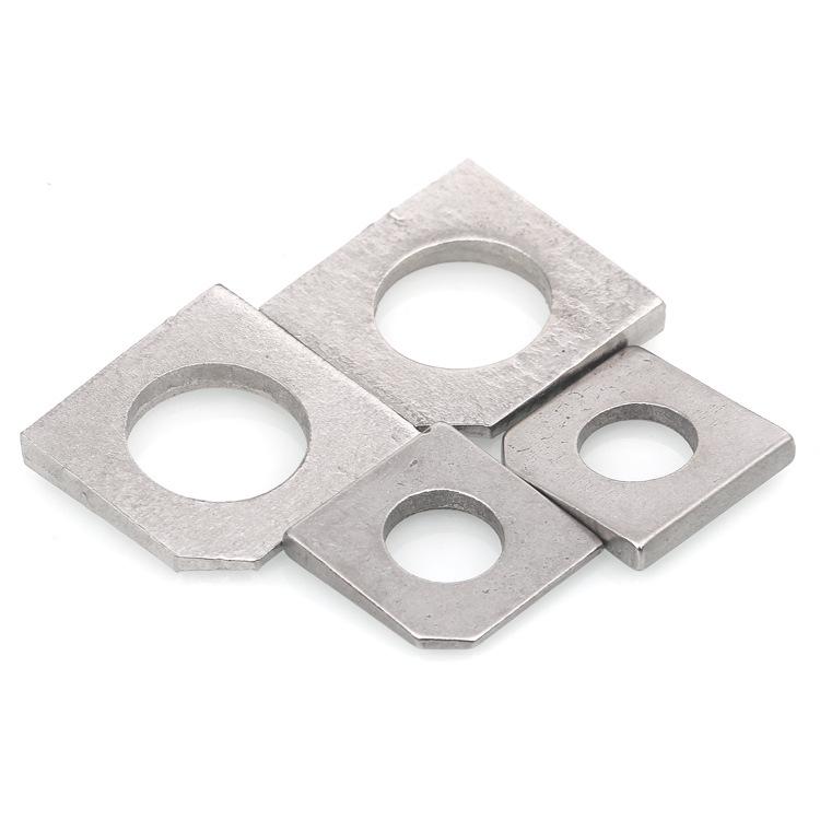304 Stainless Steel Beveled Square Channel Washer Gasket (Sizes m6-m30)