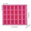 Convenient Silicone Mold Chocolate Crafting Moulds Practical Cake Bakings Molds Rectangular Chocolate Molds Decors