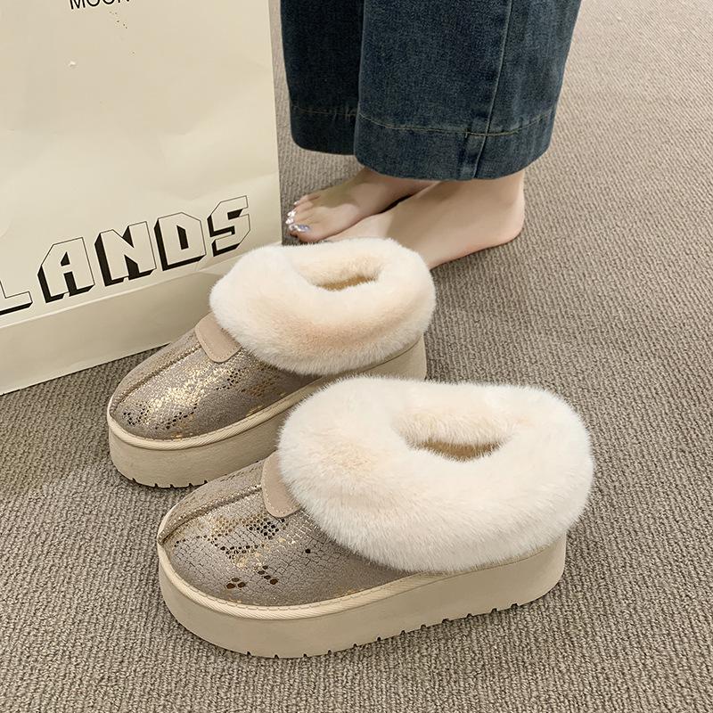 Dámské sněhule nadměrné velikosti s tlustou podrážkou - Teplé, pohodlné, připravené do přírody