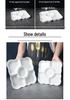 Ceramic Five-Compartment Fruit Platter for Household or Commercial Use
