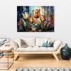 Canvas Print, Flowers Abstract Colorful