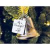 It's a Wonderful Life Inspired Christmas Angel Bell Ornament with Stainless Steel Angel Wing CharmNEW10