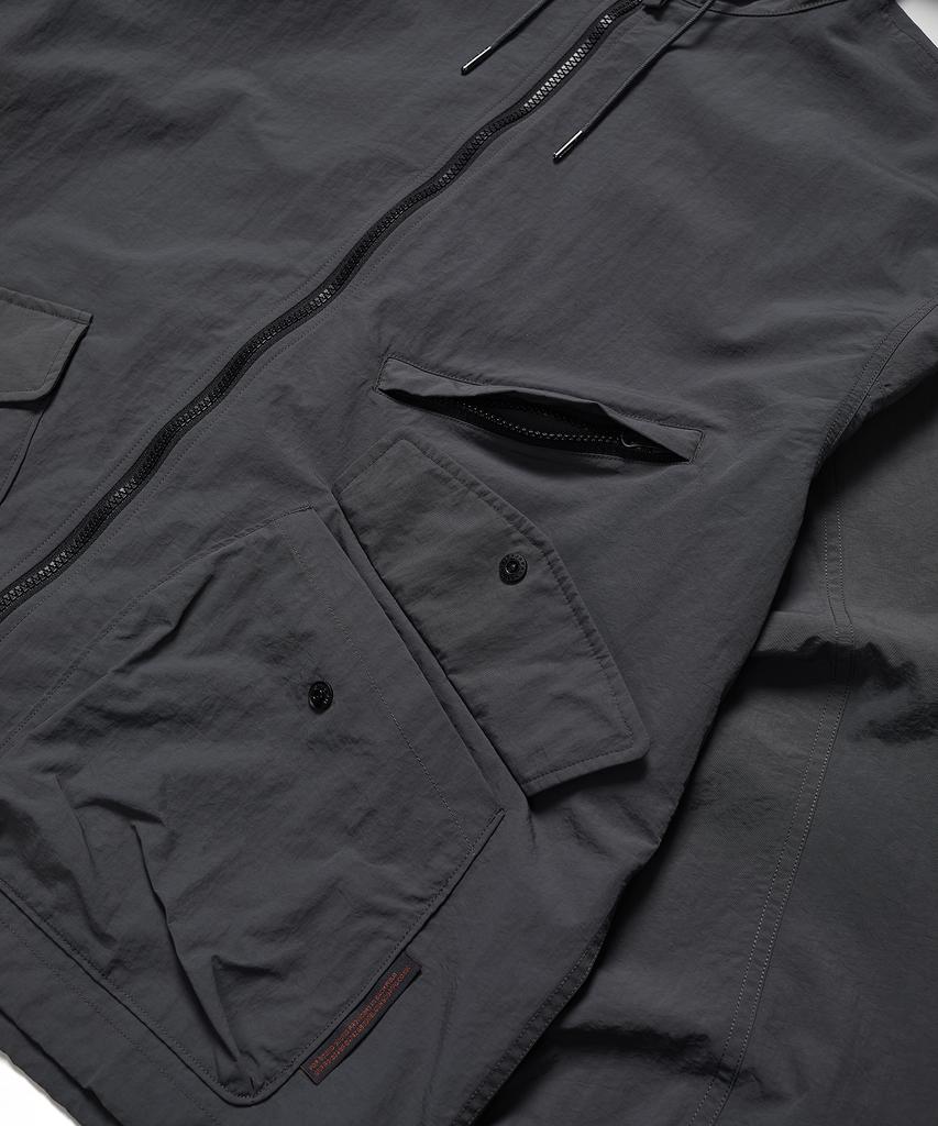 Soundslife Hard Shell Windbreaker Jacket Charcoal