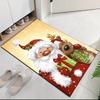 Christmas Santa Claus Printed Carpet, for Office Chair Living Room Bedroom Kitchen Room Decor Gifts.