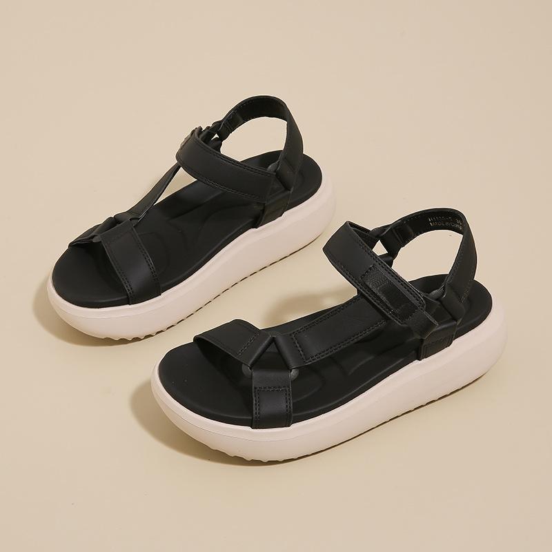 New Platform Sandals Women's 2025 Summer New Casual and Lightweight Beach Shoes Fashionable and Simple Women's Shoes