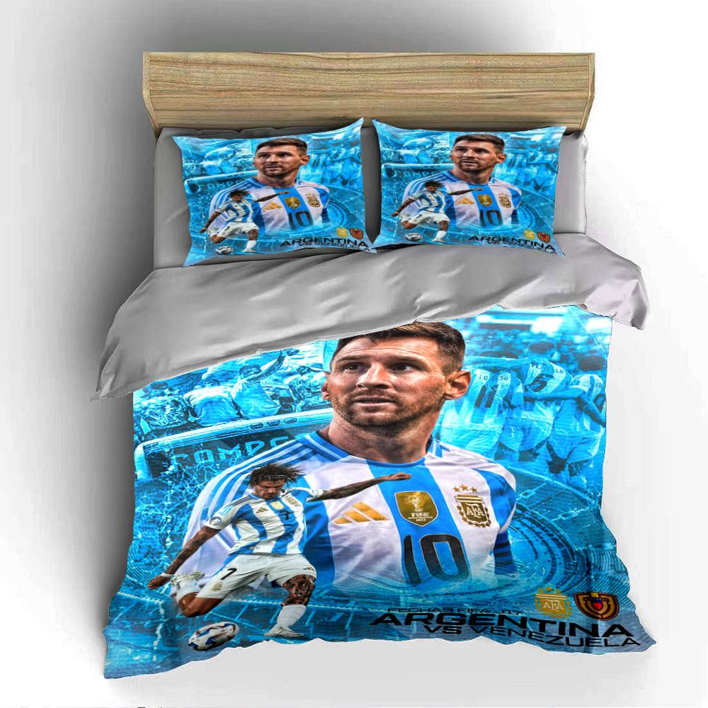 """Set Biancheria da Letto Stella del Calcio""" Set Biancheria da Letto""" (1 copripiumino, 2 federe, piumino non incluso)