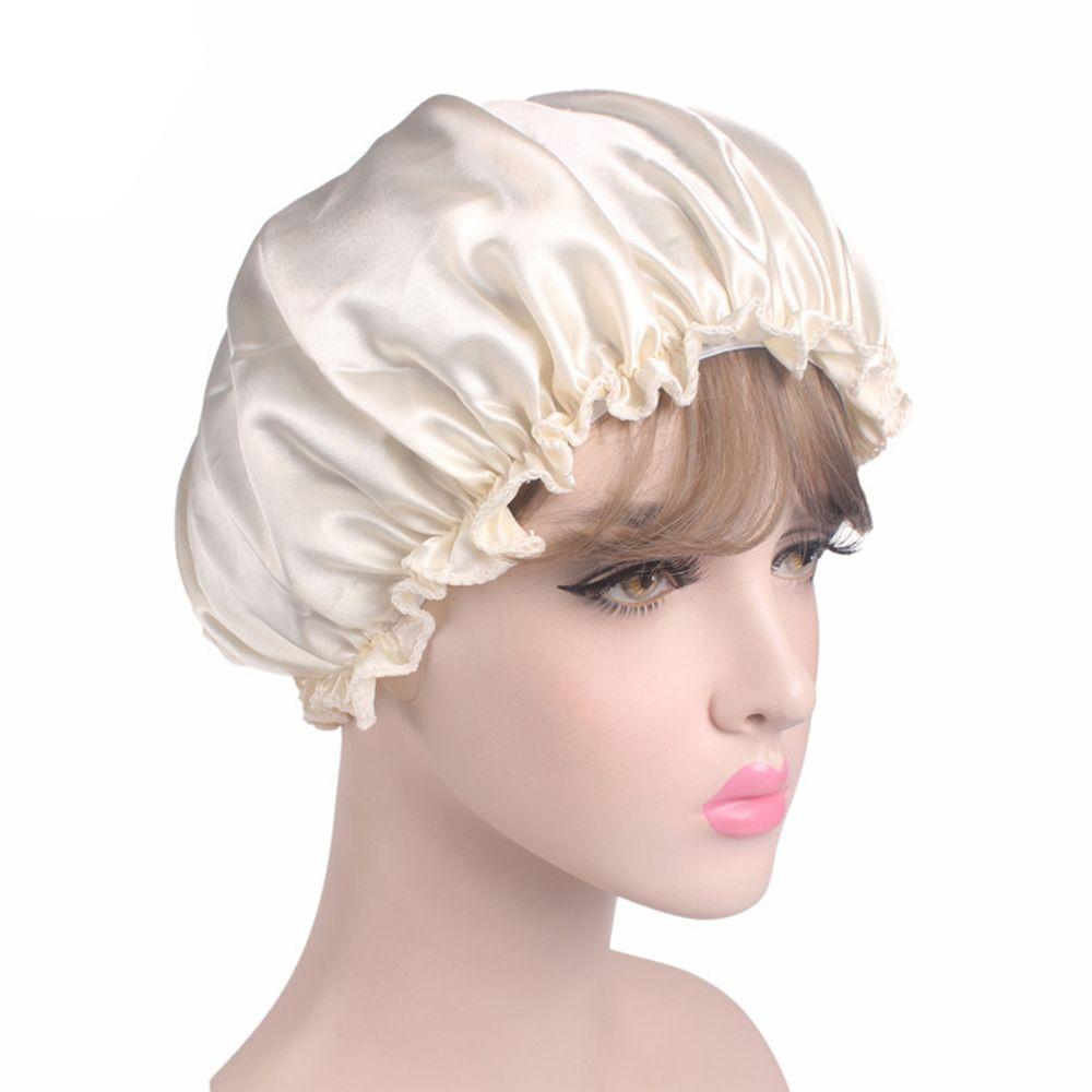 Fashion Hair Care Nightcap Head Cover Bath Lady Shower Hat Hair Cap Shower Caps Sleeping Hat