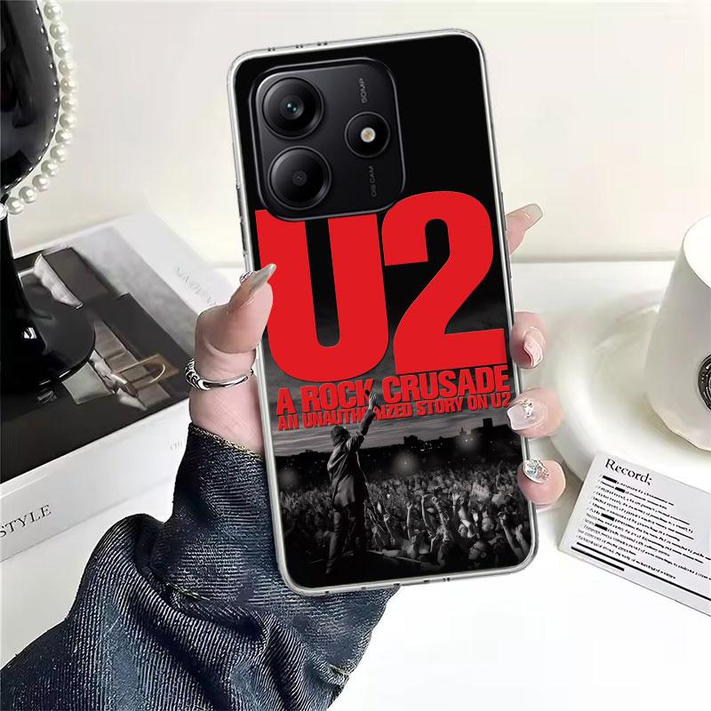 

Band U-U2 Rock Soft Phone Case For Xiaomi Redmi Note 15 14 14S 13 12 Pro Plus 12S 11 11S 11E 10 10S 11T 5G Fundas Coque Redmi No Redmi Note 14 Pro 4G