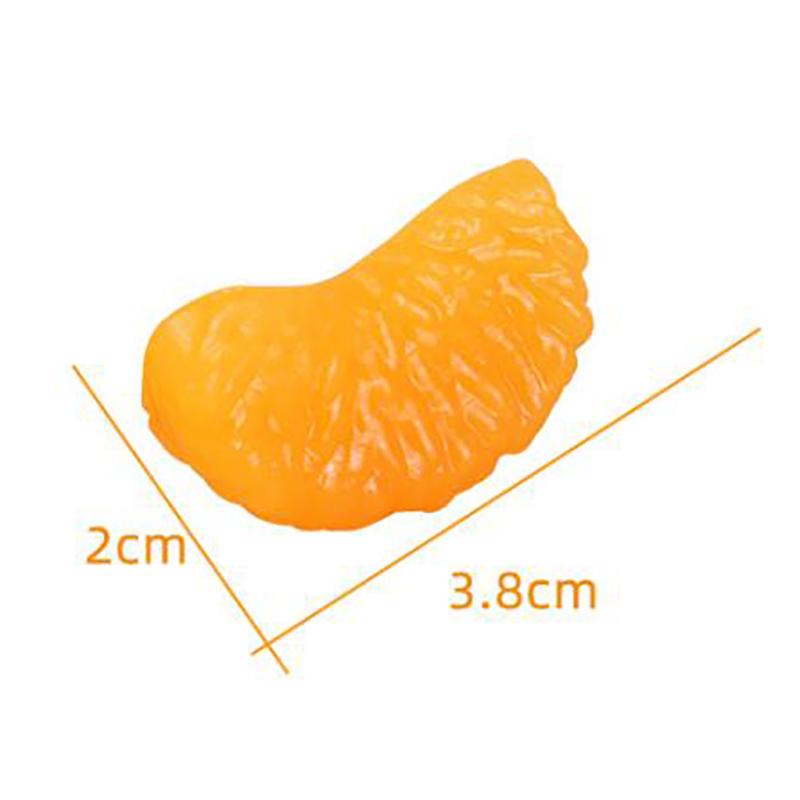 5/10pcs Kawaii Simulation Orange Peel Sticky Squeeze Toys Soft and Realistic Jelly Sparkling Squeeze Toys Children & Adult Gifts