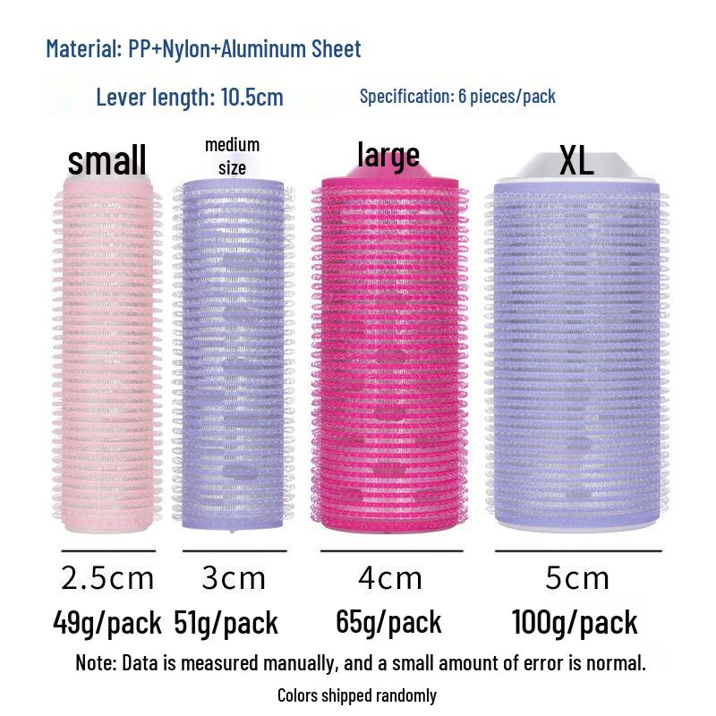 Plush Self-Adhesive Roller for Hair Styling: Oil Steaming, Dyeing, Bleaching, Perming, and Curl Softening.