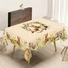 Vintage Easter Bunny Eggs Tablecloths Holiday Party Decor Spring Floral Rectangle/Round Table Cover Easter Decorations for Home