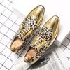 Men's British Style Pointed Toe Leather Loafers - Glossy Casual Shoes, Large & Small Sizes Available