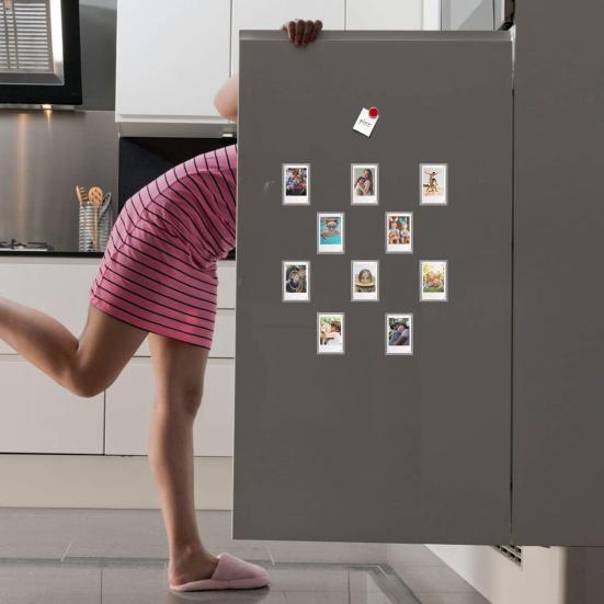 Magnetic Photo Frame Acrylic Refrigerator Magnet for Fujifilm Display 3-Inch Reversible Photo Holder Photos