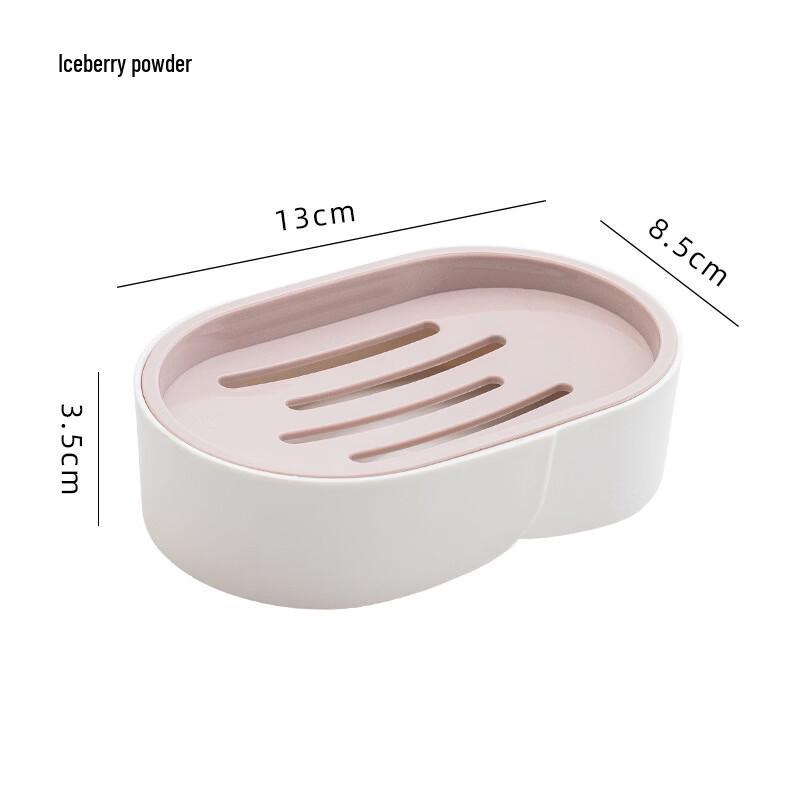 Plastic Drainable Soap Dish Set