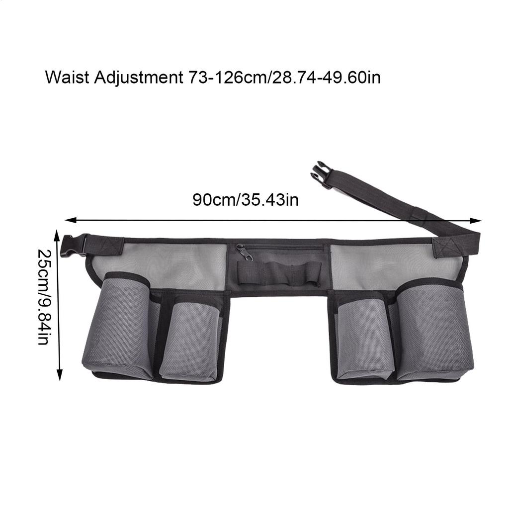 Cleaning Belt Multipurpose Heavy Duty Storage Bag Waist Tool Bag Cleaning Holster for Scissors Bottle Brush Women Men Home