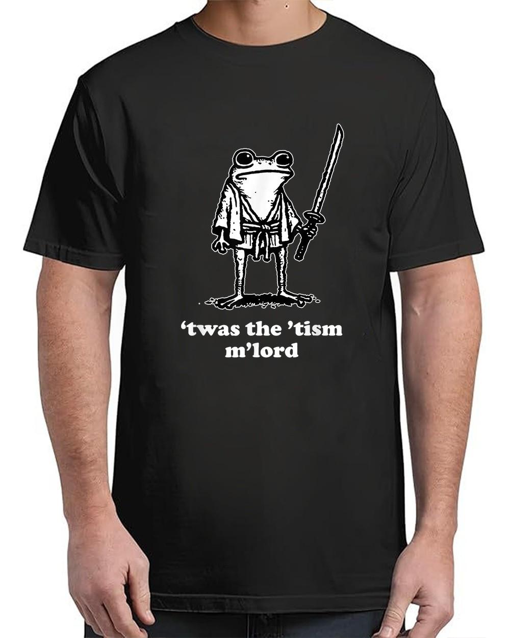 Funny Meme Tees  Twas the Tism M lord Funny Adult S-4XL T-Shirt S