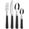 Black Straw - 24-piece Cutlery Set