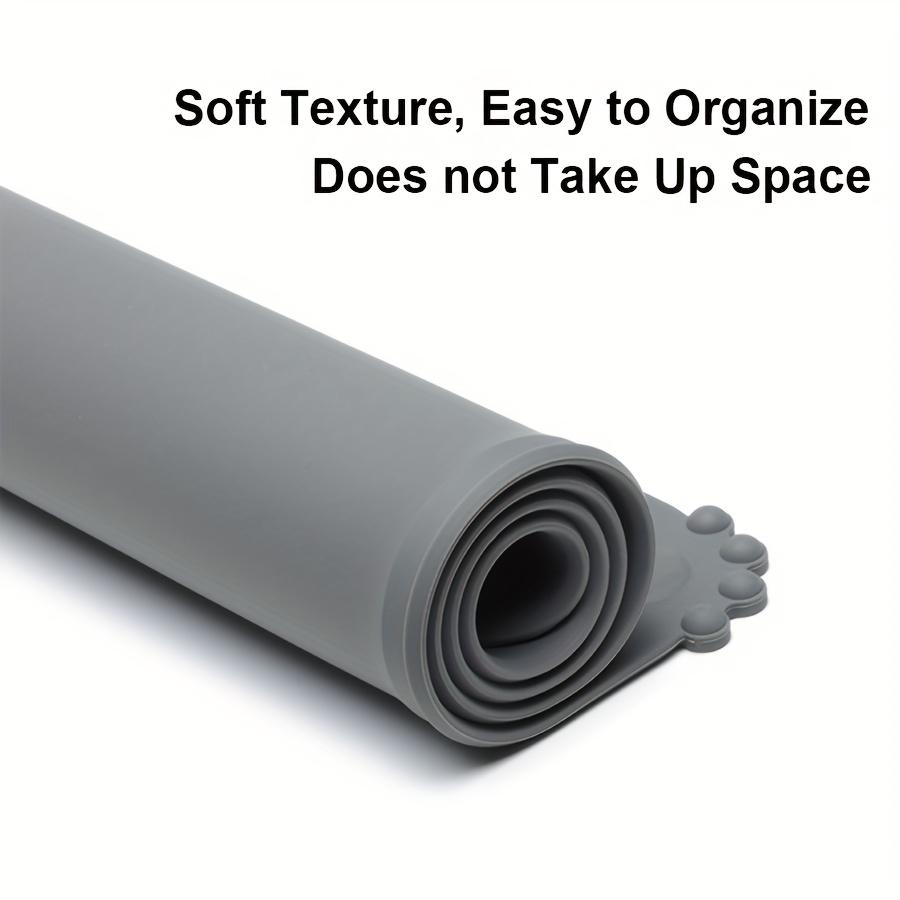 Silicone Pet Food Mat for Dogs and Cats, Non-Slip Waterproof Feeding Placemat, Easy To Clean, Durable Small Animal Bowl Mat