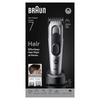 Braun HC7590 Hair Clipper 50 min runtime Black and Silver